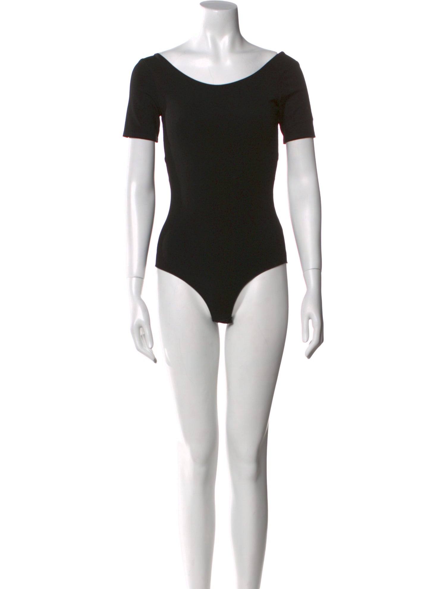 Halston Scoop Neck Short Sleeve Bodysuit