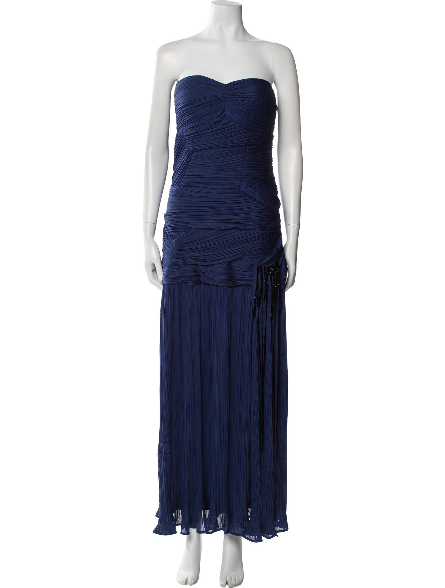Halston Strapless Long Dress
