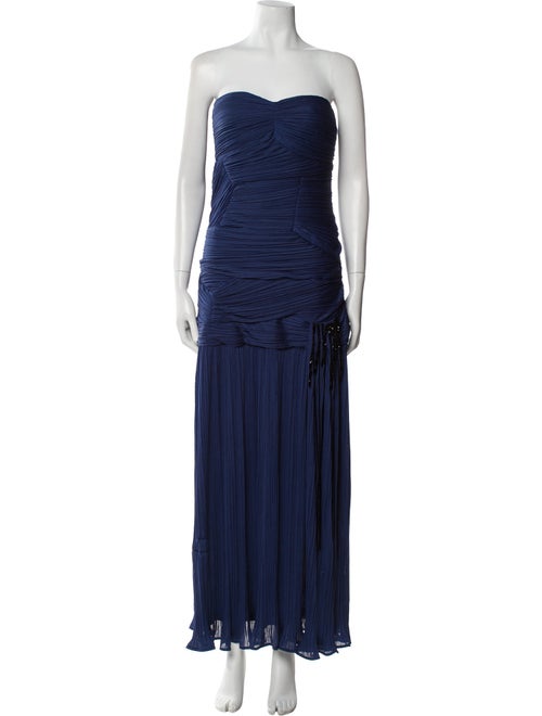 Halston Strapless Long Dress
