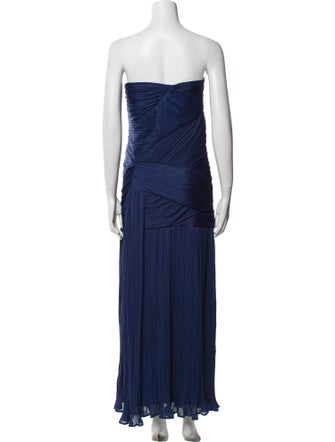 Halston Strapless Long Dress