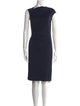 Halston One-Shoulder Knee-Length Dress
