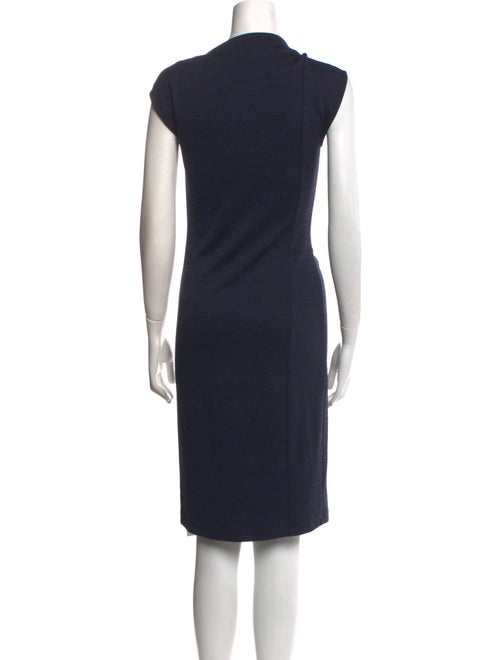 Halston One-Shoulder Knee-Length Dress