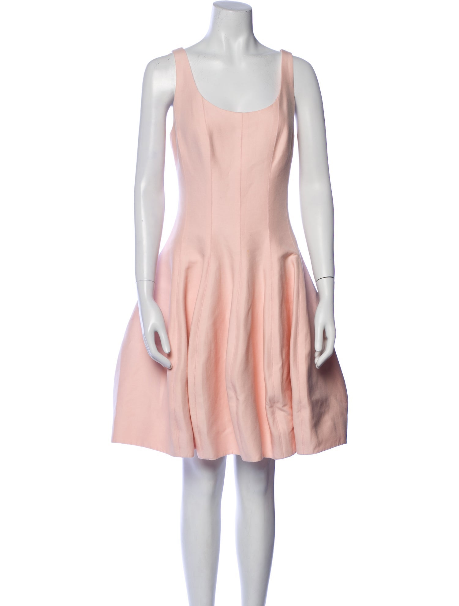 Halston Scoop Neck Knee-Length Dress