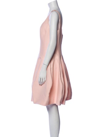 Halston Scoop Neck Knee-Length Dress