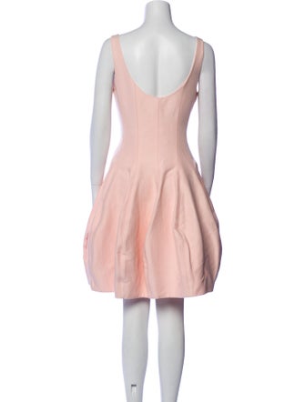 Halston Scoop Neck Knee-Length Dress