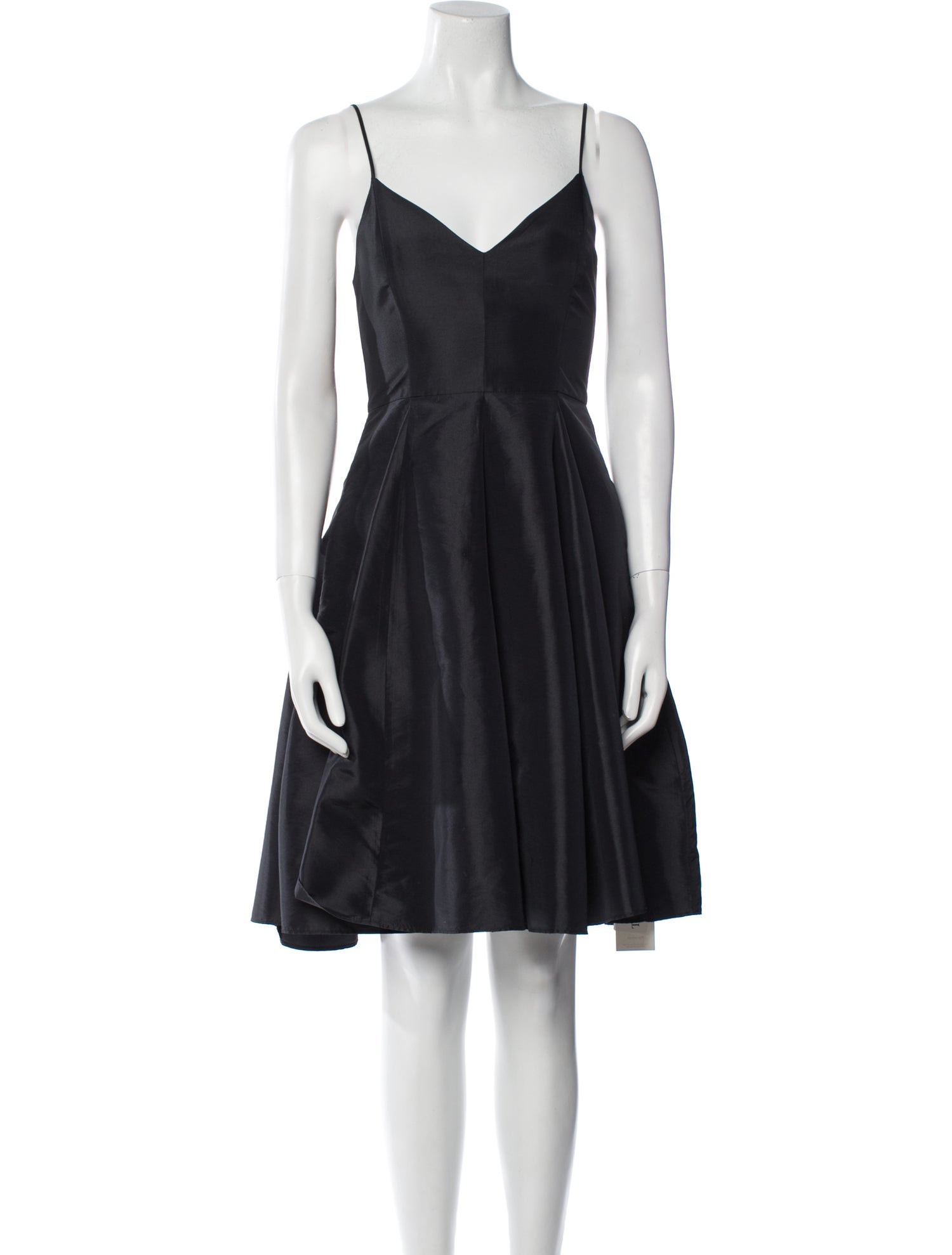 Halston Heritage V-Neck Knee-Length Dress