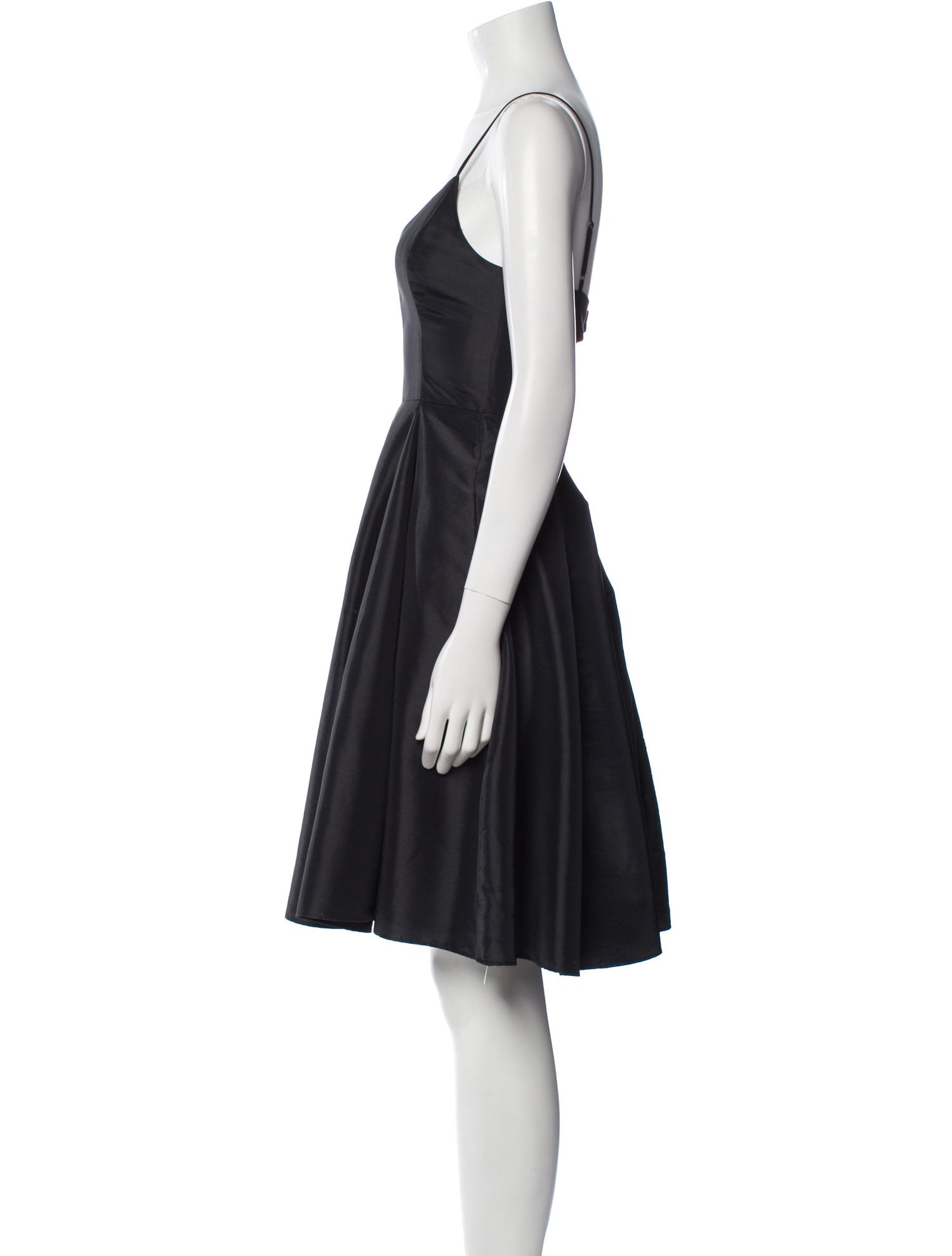 Halston Heritage V-Neck Knee-Length Dress
