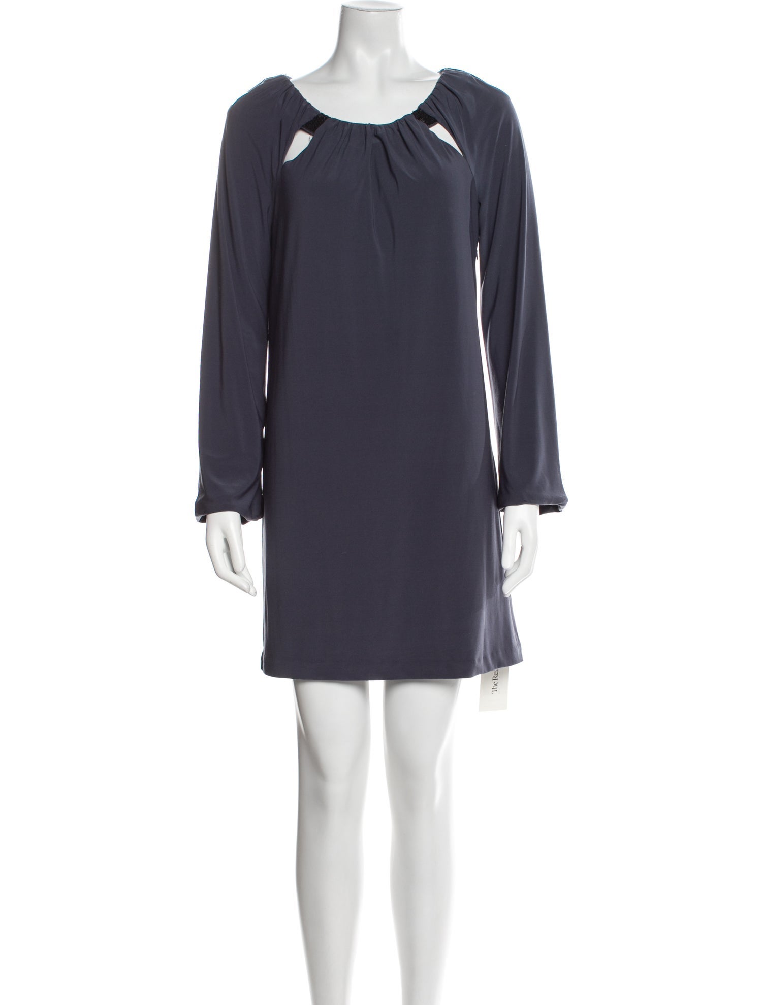 Halston Scoop Neck Mini Dress