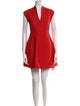 Halston V-Neck Mini Dress