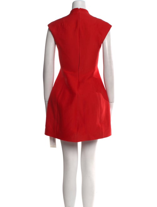 Halston V-Neck Mini Dress