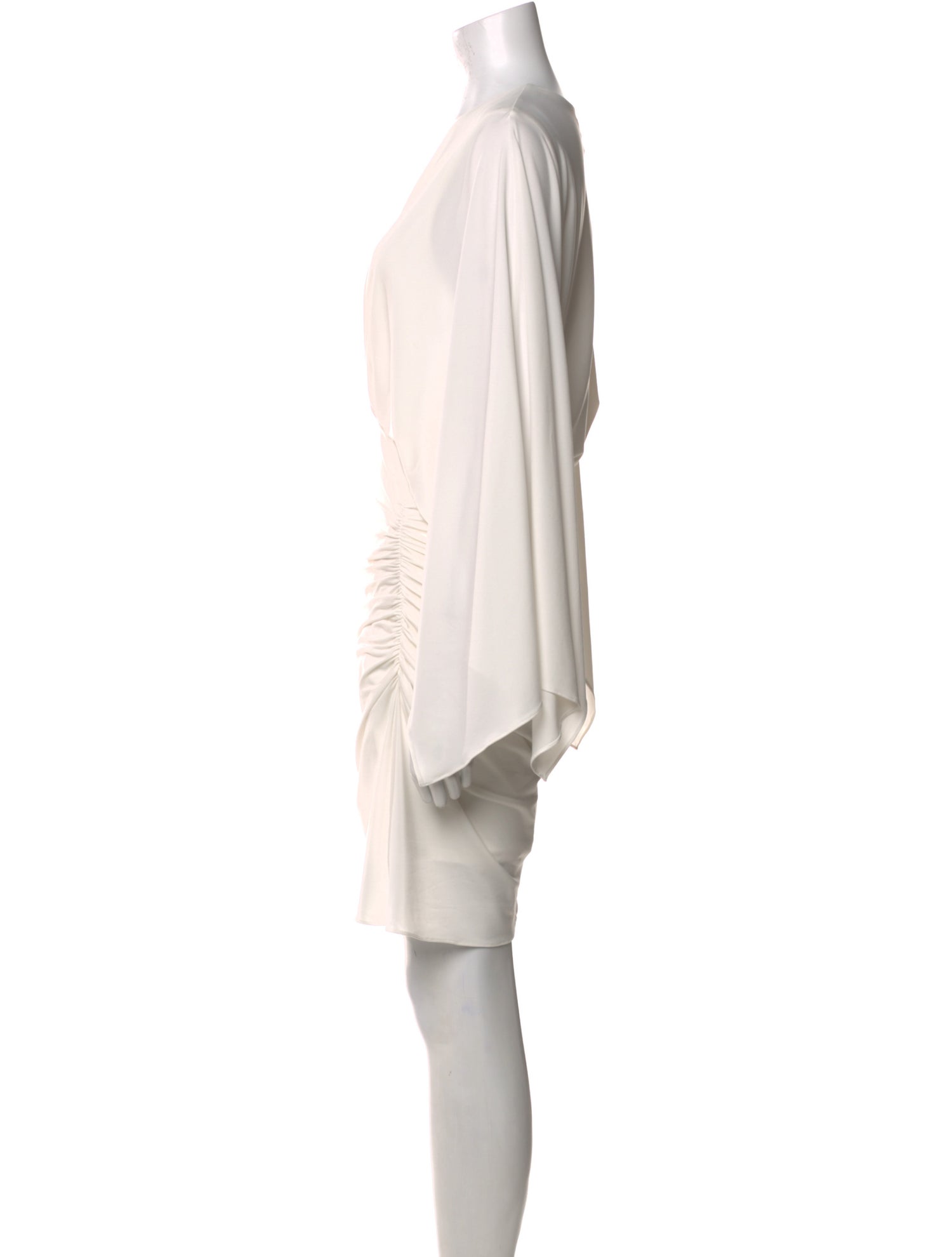 Halston V-Neck Mini Dress