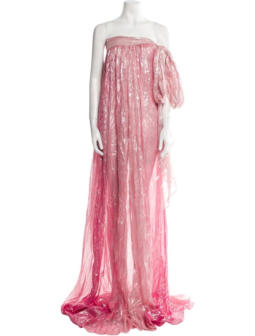 Halston Silk Long Dress