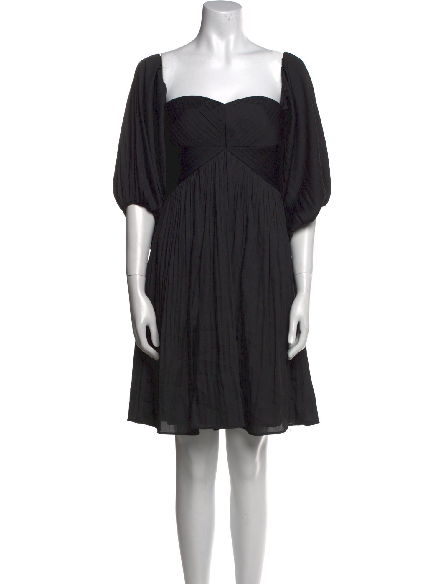 Halston Square Neckline Mini Dress