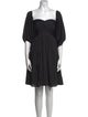 Halston Square Neckline Mini Dress