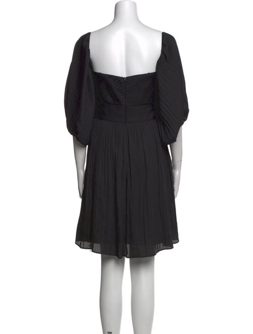 Halston Square Neckline Mini Dress