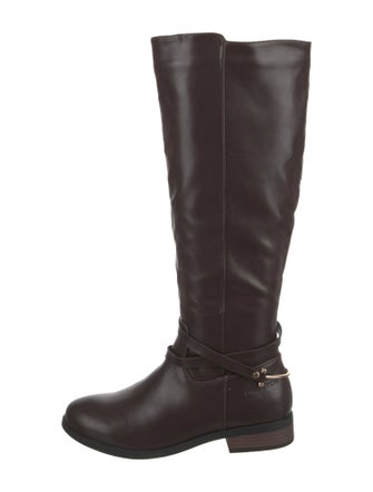 Halston Leather Riding Boots
