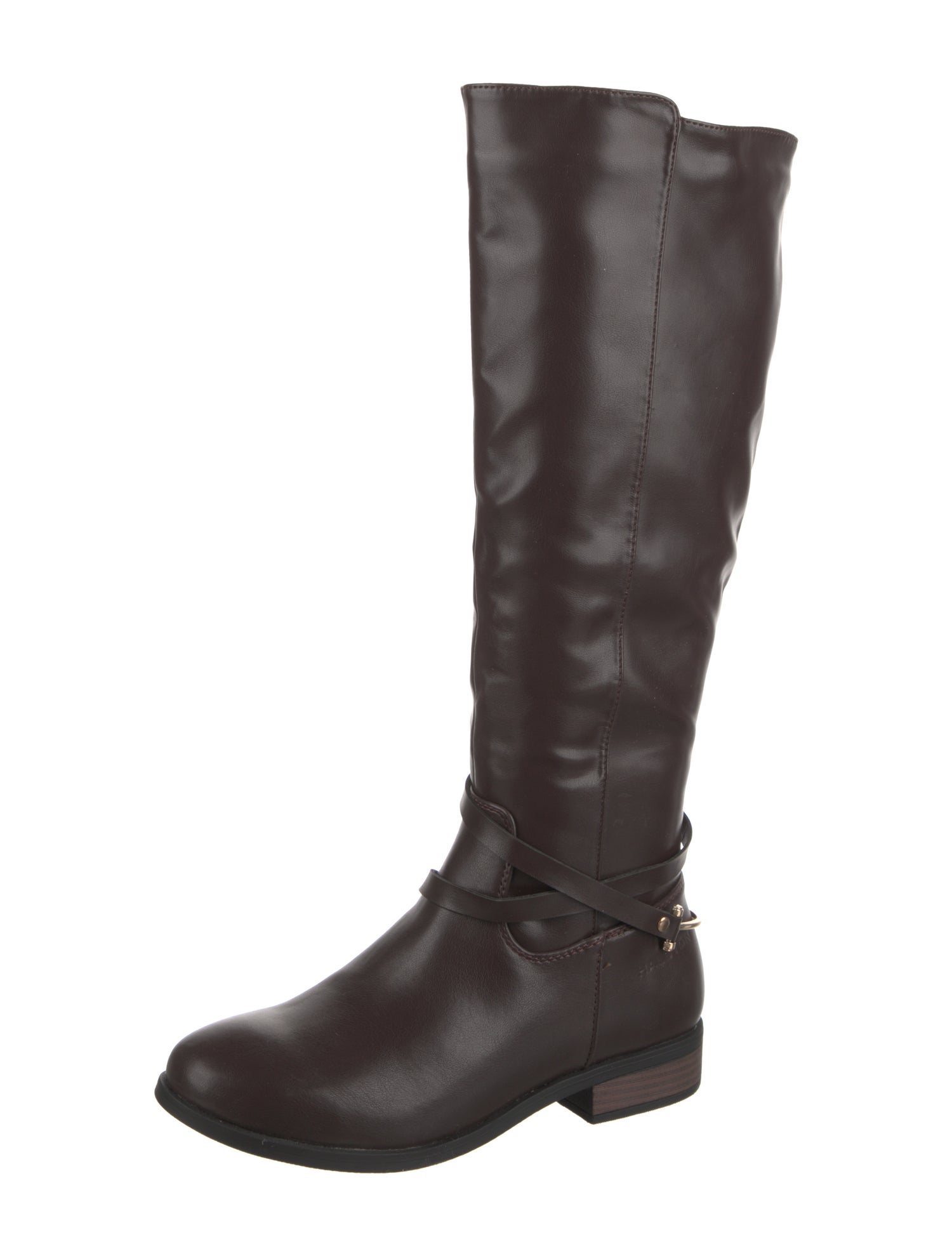 Halston Leather Riding Boots