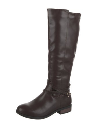 Halston Leather Riding Boots