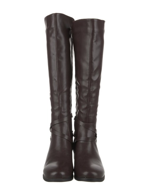 Halston Leather Riding Boots