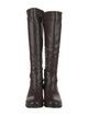 Halston Leather Riding Boots