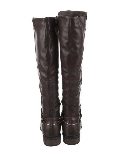 Halston Leather Riding Boots