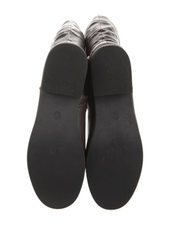 Halston Leather Riding Boots