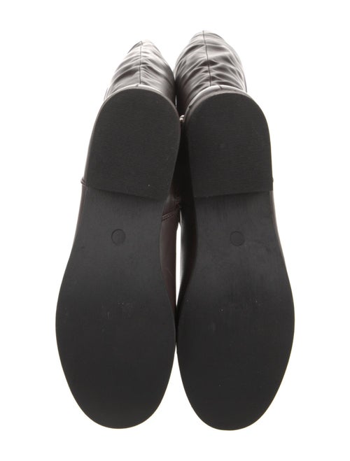 Halston Leather Riding Boots