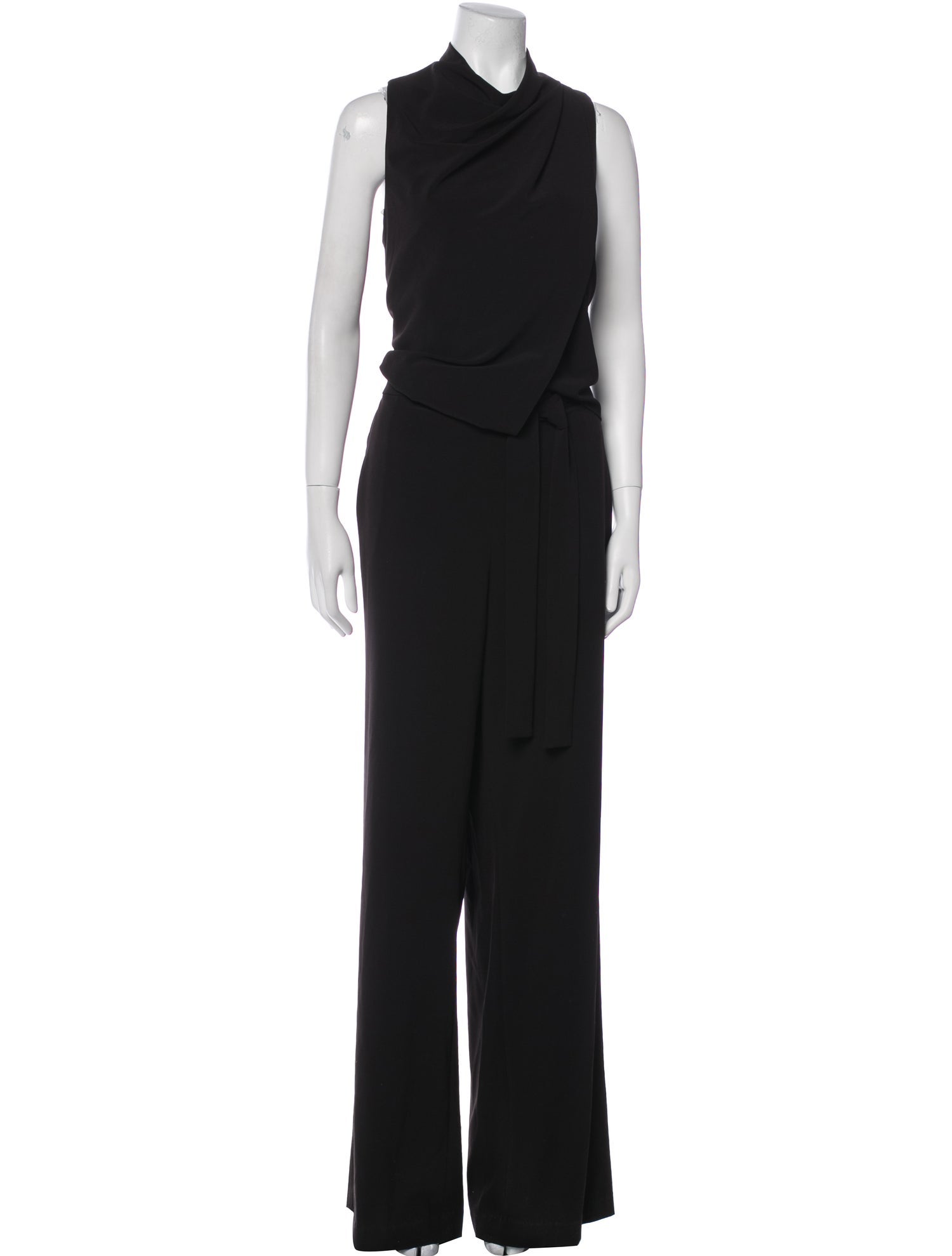 Halston Cowl Neck Jumpsuit