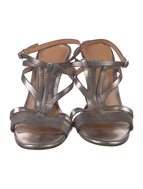 Halston Leather Sandals