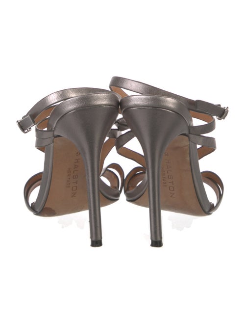 Halston Leather Sandals