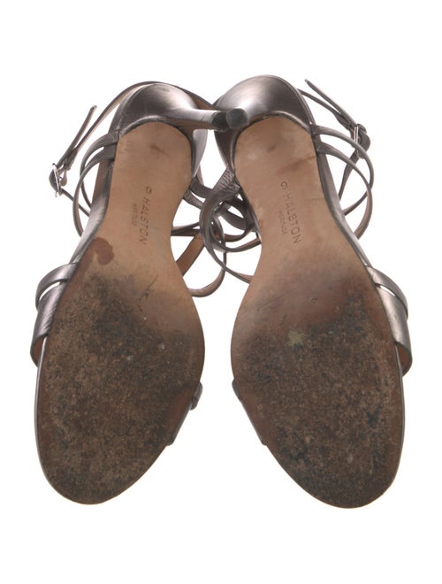 Halston Leather Sandals