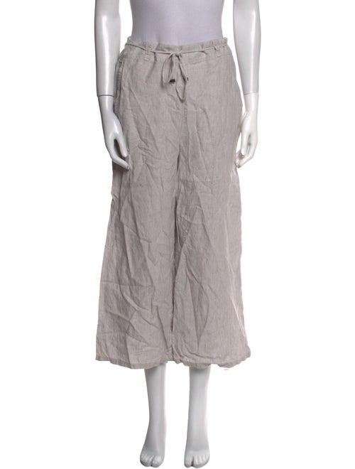 Halston Linen Wide Leg Pants