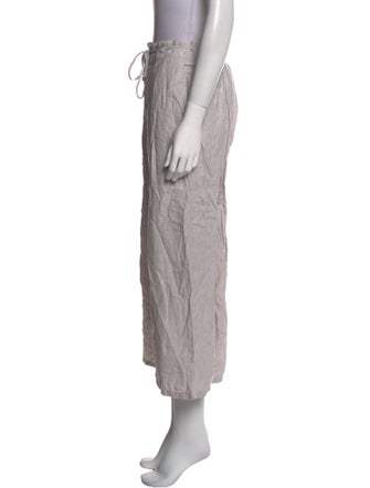 Halston Linen Wide Leg Pants