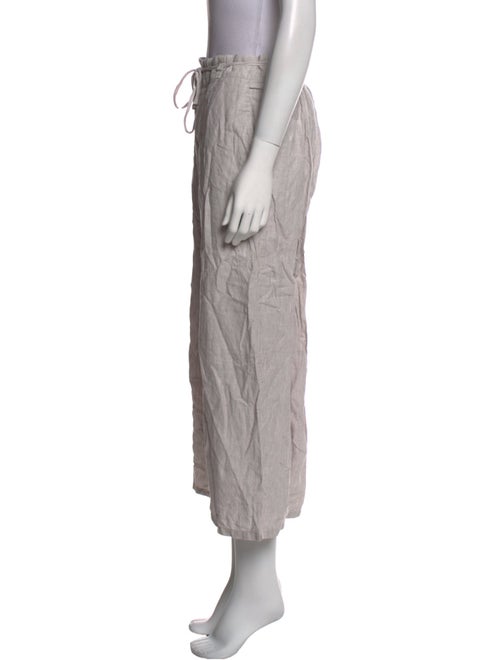 Halston Linen Wide Leg Pants