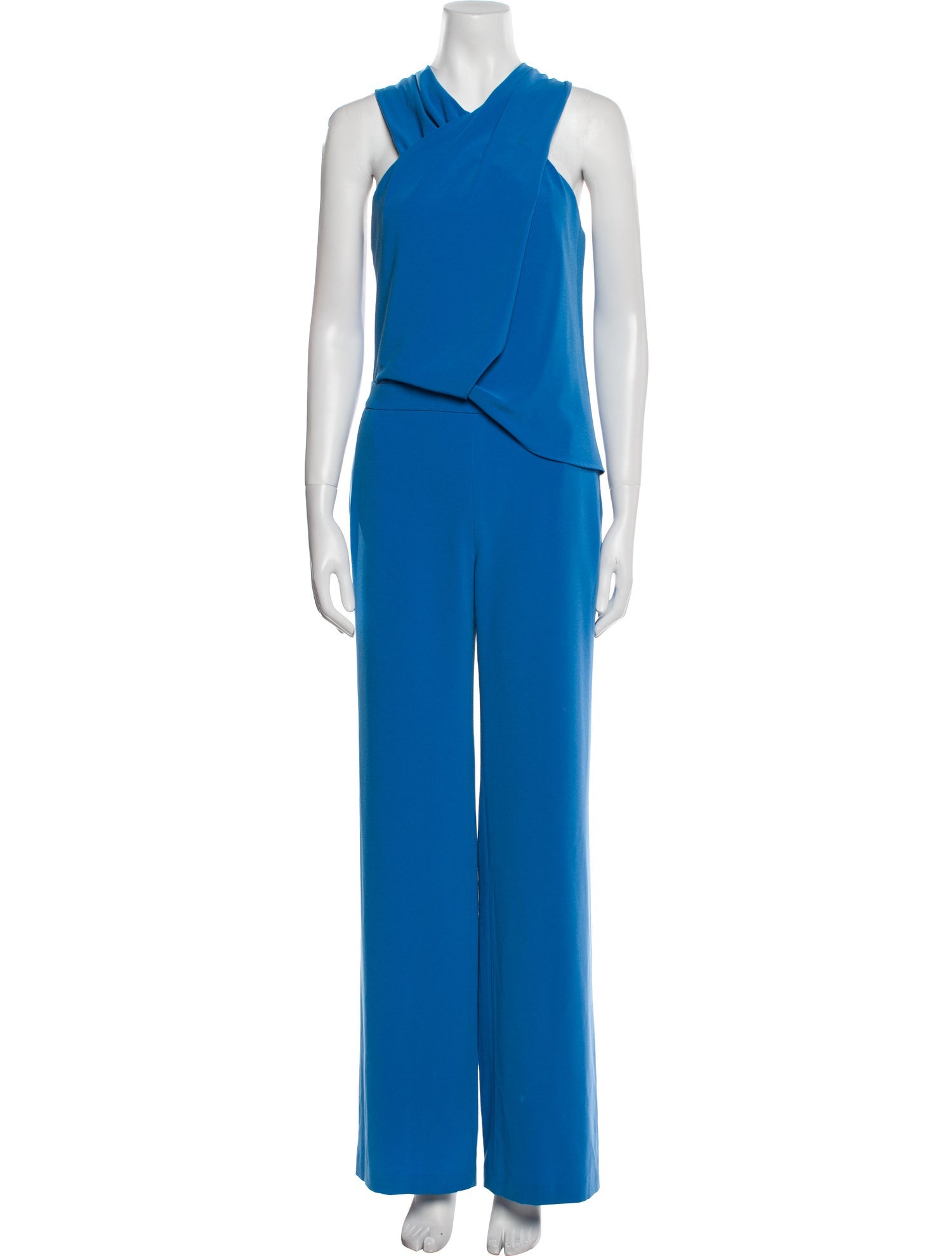 Halston V-Neck Jumpsuit