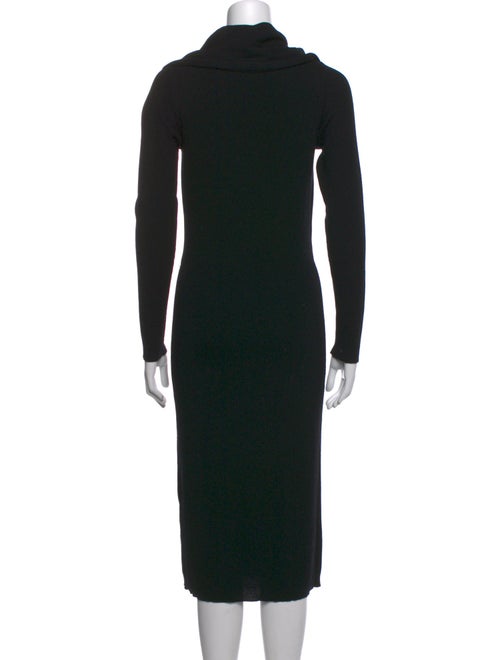 Halston Merino Wool Midi Length Dress