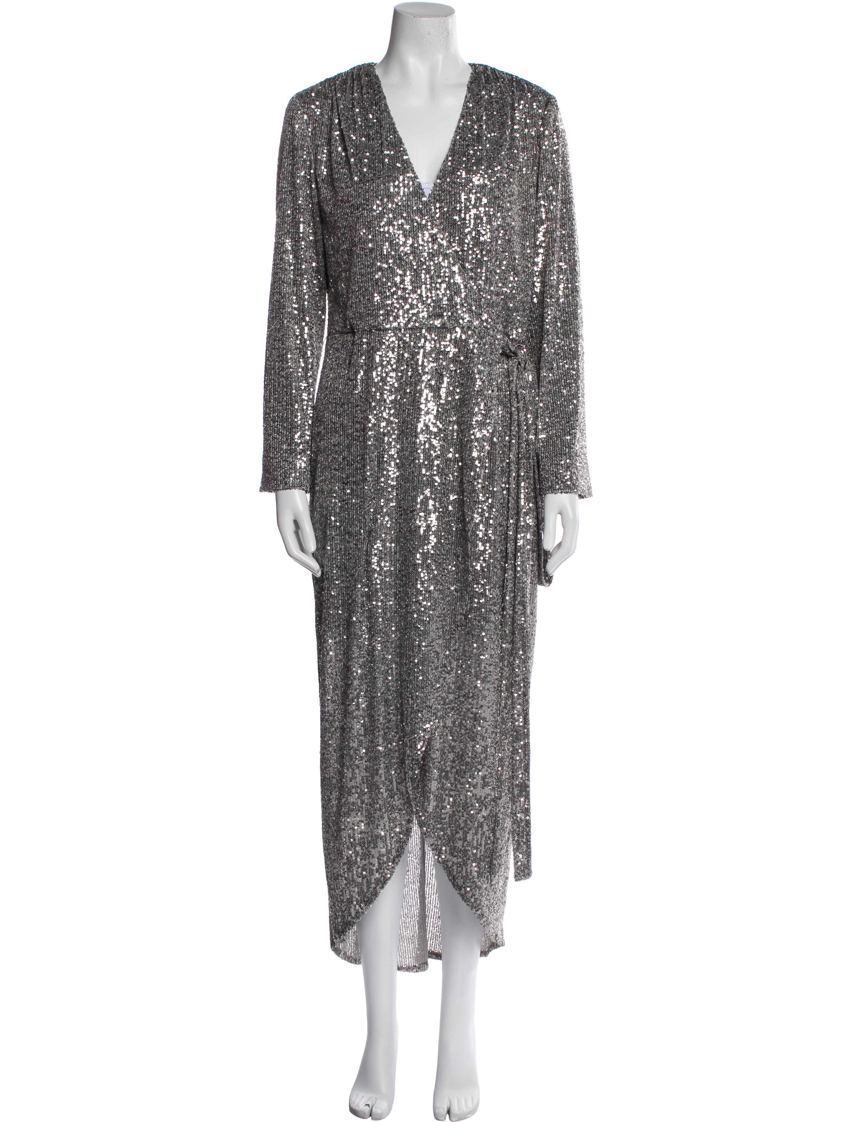 Halston Sequin Midi Length Dress
