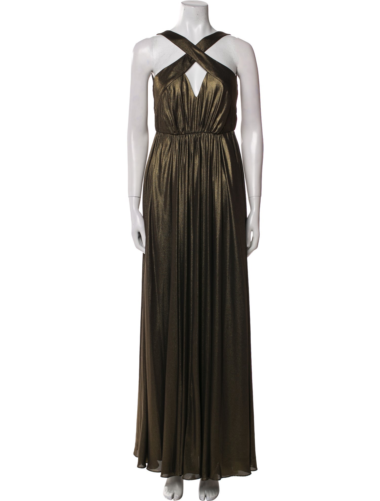 Halston Halterneck Long Dress w/ Tags