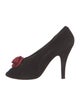 Halston Suede Colorblock Pattern Pumps