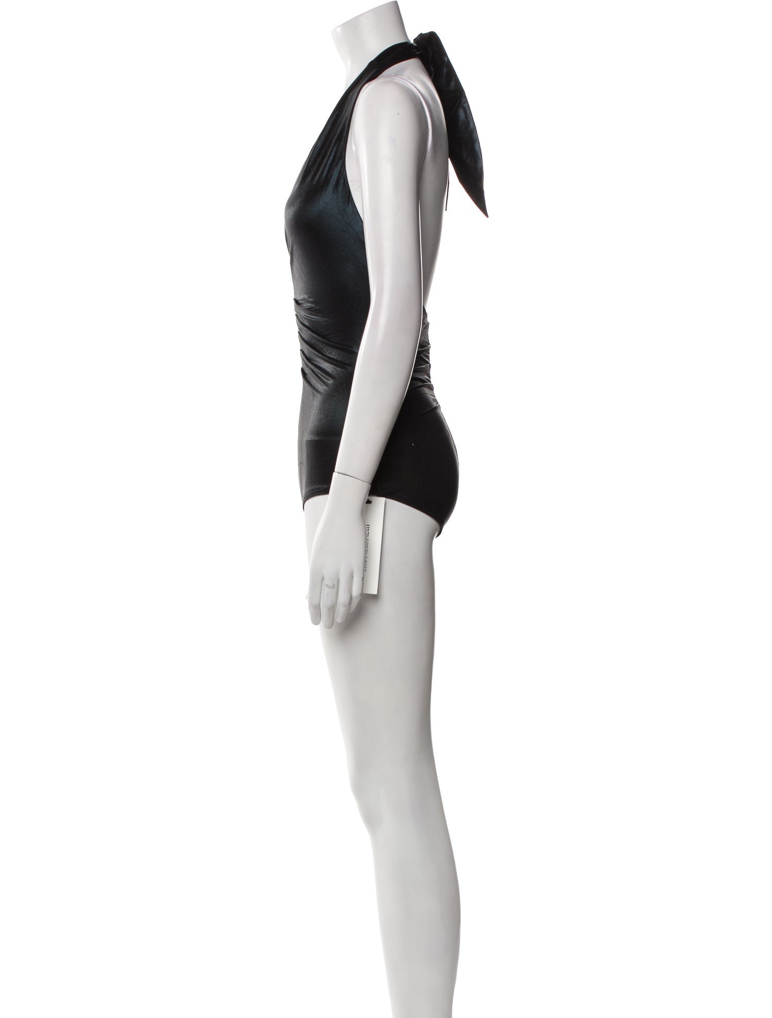 Halston Pleated Accents One-Piece w/ Tags