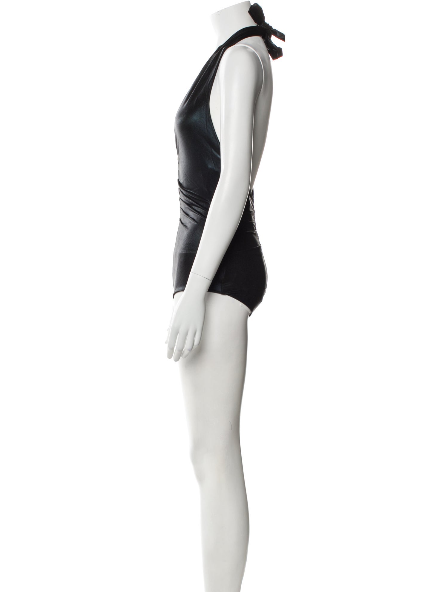 Halston V-Neck Sleeveless Bodysuit w/ Tags