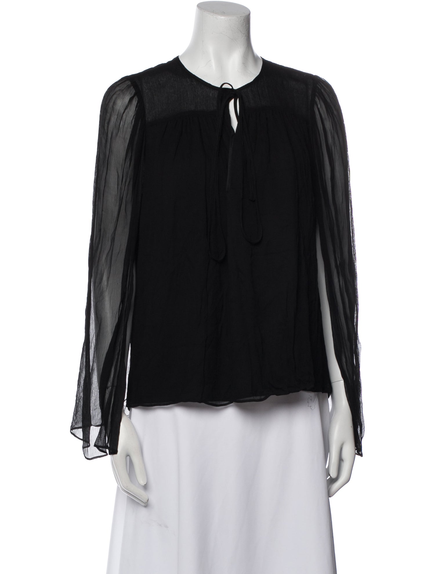 Halston 2023 Crew Neck Blouse