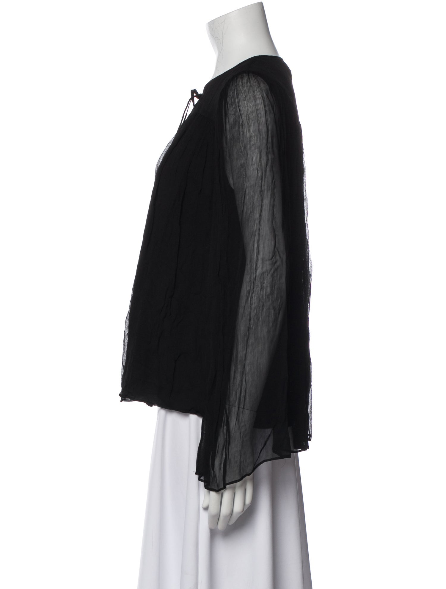 Halston 2023 Crew Neck Blouse