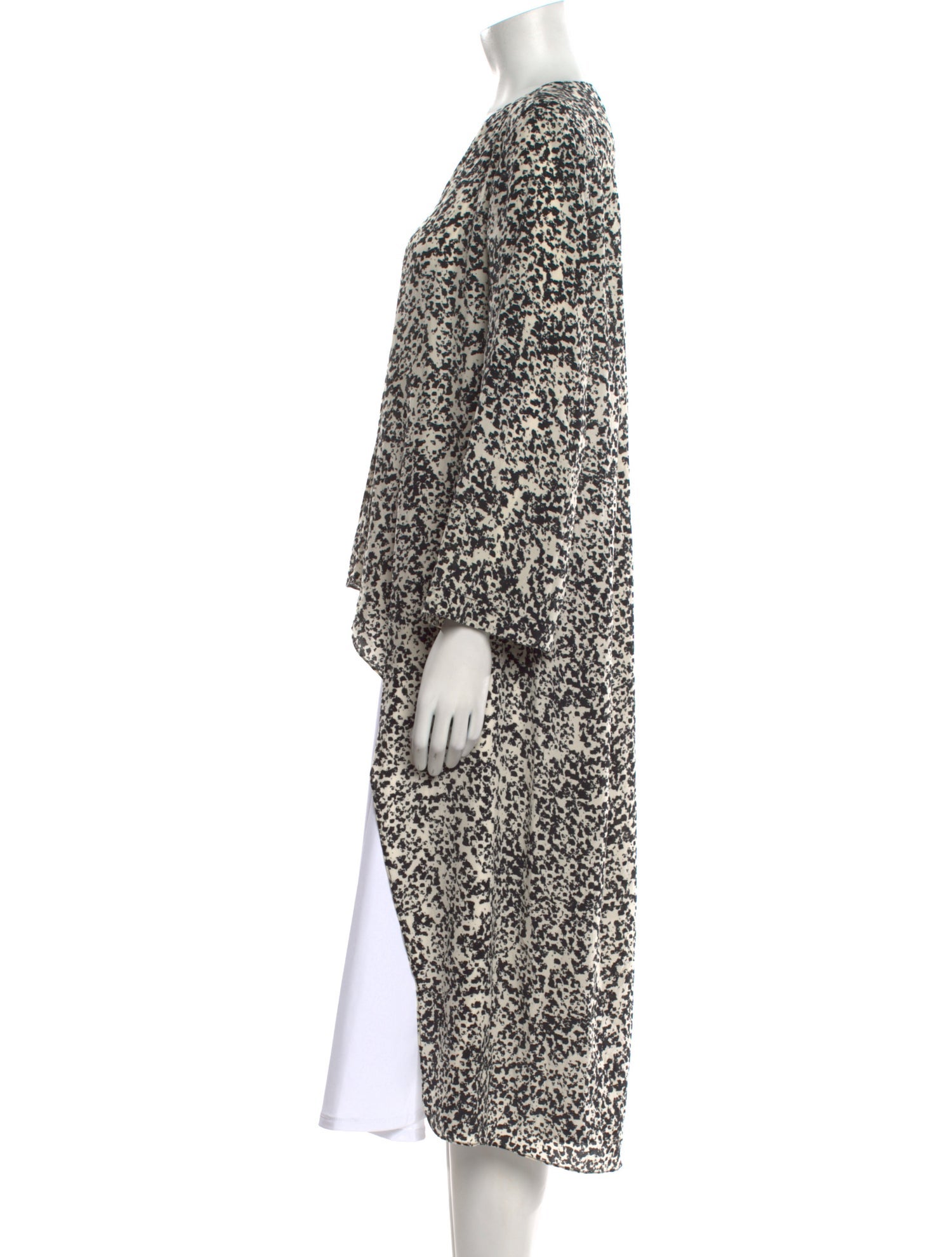 Halston Printed Midi Length Dress