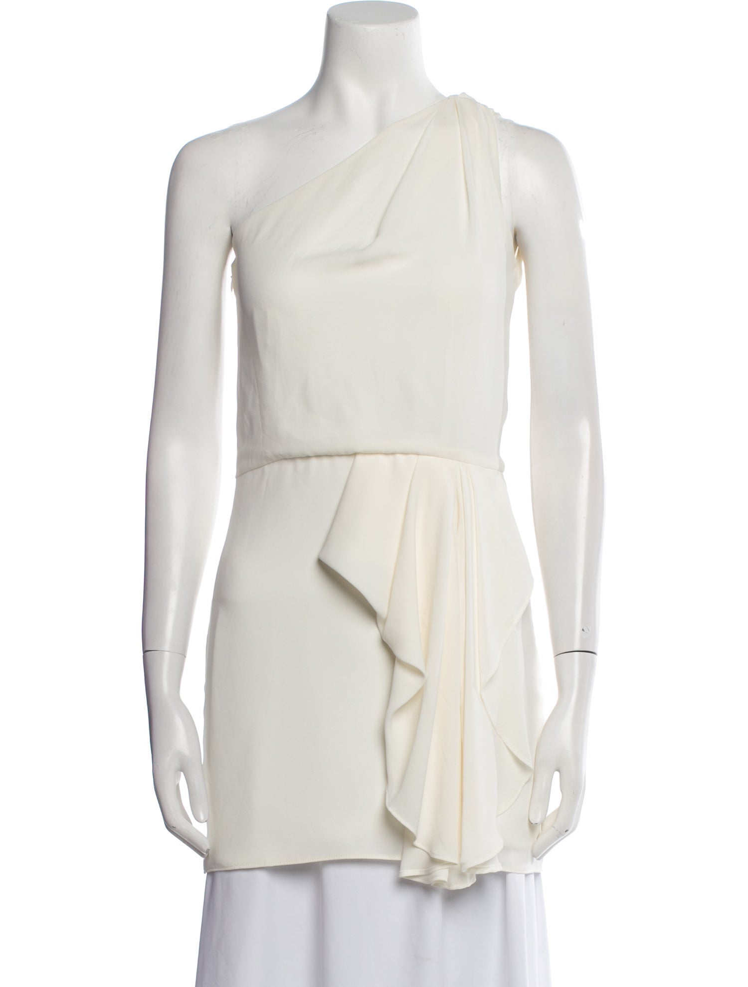 Halston One-Shoulder Sleeveless Tunic