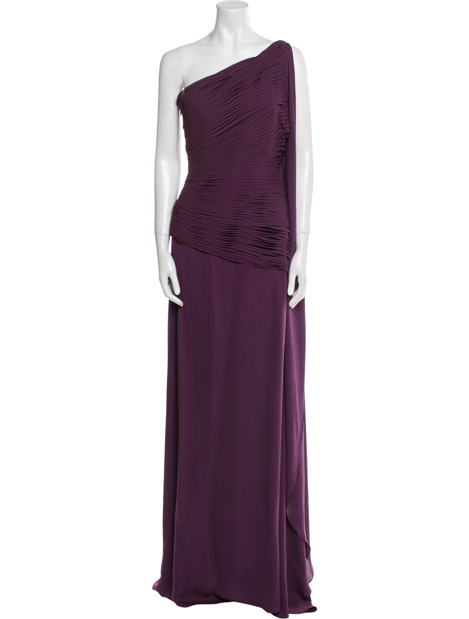 Halston Heritage One-Shoulder Long Dress w/ Tags