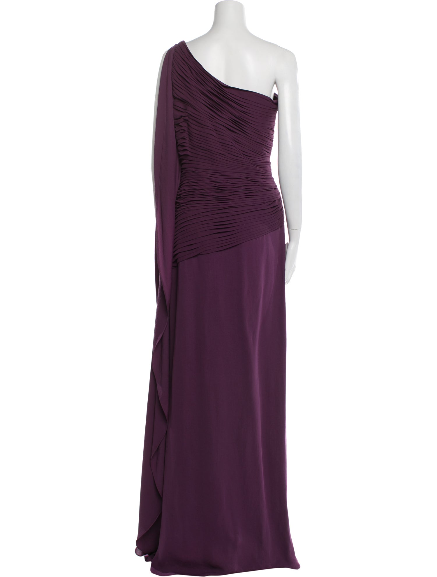 Halston Heritage One-Shoulder Long Dress w/ Tags