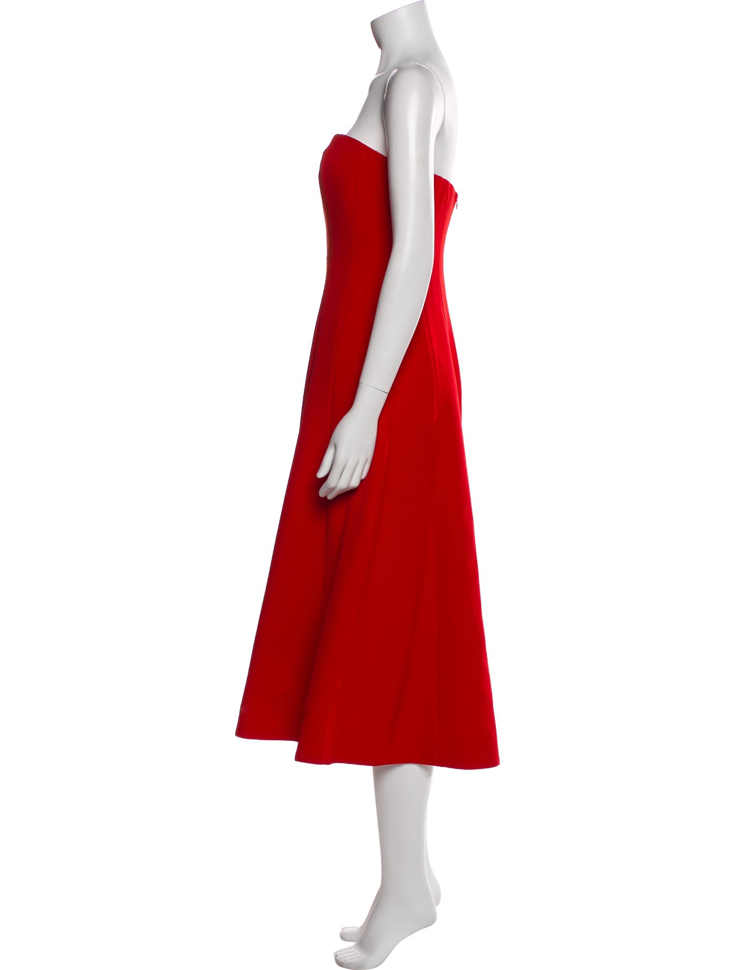 Halston Strapless Knee-Length Dress