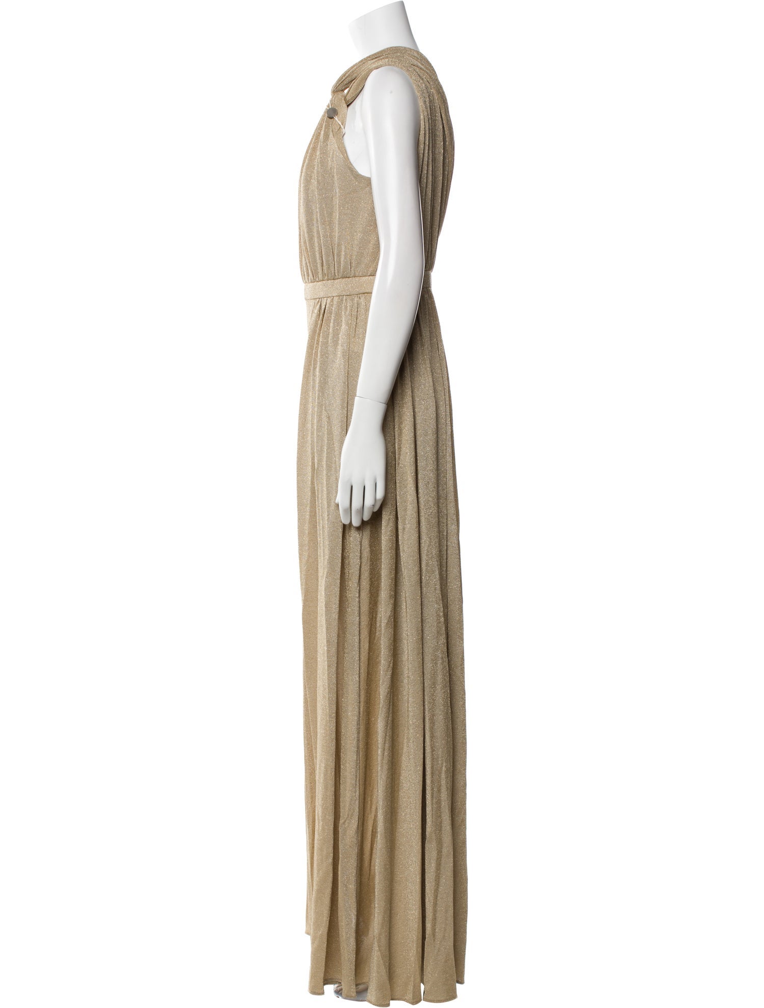 Halston One-Shoulder Jumpsuit