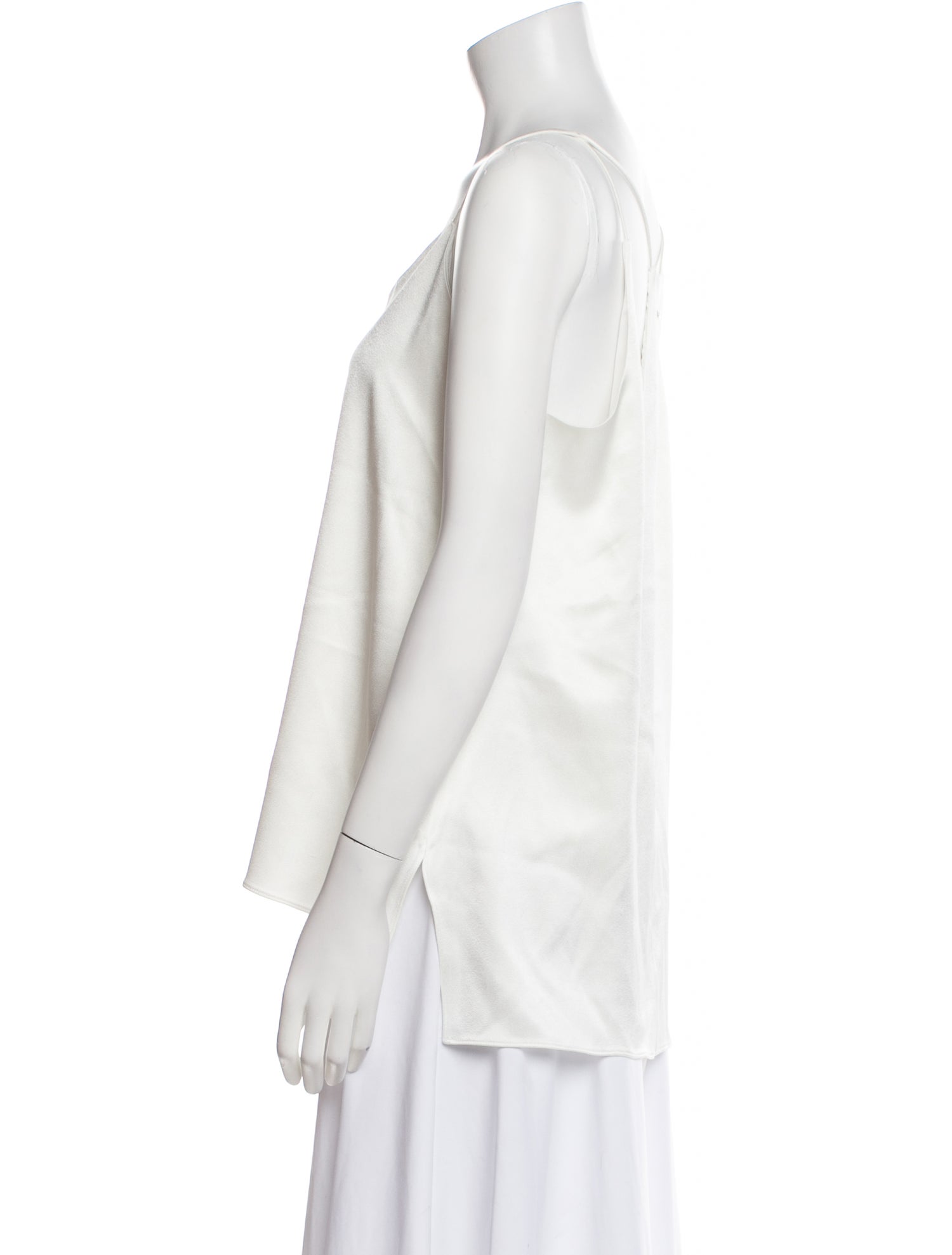 Halston V-Neck Sleeveless Top